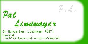 pal lindmayer business card